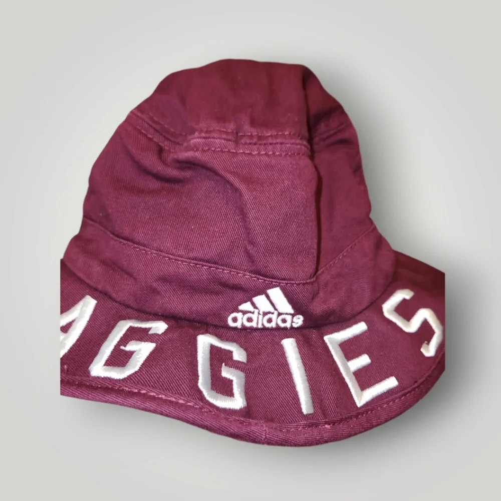 Adidas Kid's youth S/M NCAA TEXAS A&M UNIVERSITY AGGIES Maroon Bucket Hat